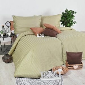 EMI Obliečky damaškové hnedo-olivové vyobraziť