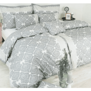 EMI posteľné obliečky Vintage bavlnené sivé vyobraziť