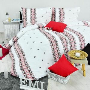 EMI posteľné obliečky bavlnené Dorota červené vyobraziť