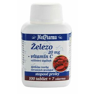 MedPharma Železo 20 mg + Vitamín C 107 tabliet vyobraziť
