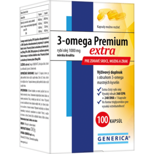 Generica 3-omega Premium extra 100 kapsúl vyobraziť