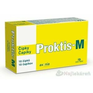 PROKTIS-M rektálne čapíky na hojenie rán 10ks vyobraziť