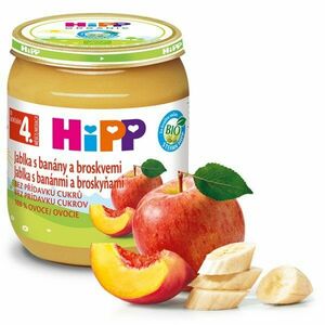 HiPP ovocný príkrm jablko, banán, broskyňa 125g vyobraziť