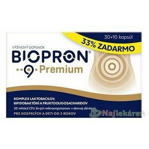 BIOPRON 9 Premium na zachovanie správnej črevnej flóry, 30+10cps vyobraziť