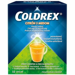 Coldrex Horúci nápoj Citrón s medom proti chrípke a prechladnutiu 10 sáčkov, Akcia vyobraziť