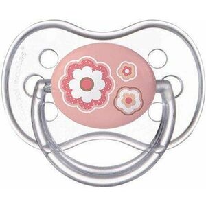 CANPOL BABIES Cumlík silikónový symetrický 6-18m Newborn Baby - ružová vyobraziť