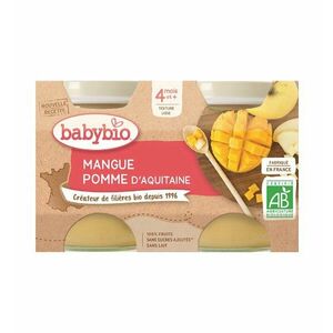 BABYBIO Príkrm jablko mango (2x 130 g) vyobraziť