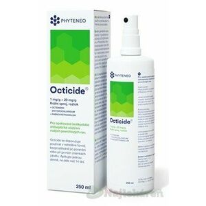 Octicide 1 mg/g + 20 mg/g dermálny antiseptický roztokový sprej 1x250 ml vyobraziť