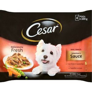 CESAR dog Selection mix v omáčke kapsičky pre psy 400g vyobraziť