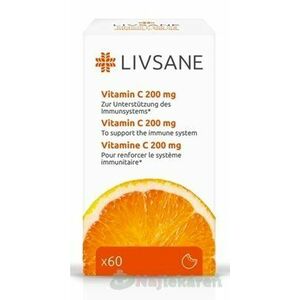 LIVSANE Vitamín C 200 mg 60 tbl vyobraziť