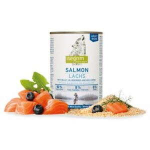 ISEGRIM dog Adult Salmon with Millet, Blueberries & Wild Herbs konzervy pre psy 6x800g vyobraziť