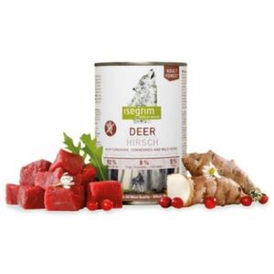 ISEGRIM dog Adult Deer with Sunchoke, Cowberries & Wild Herbs konzervy pre psy 6x400g vyobraziť