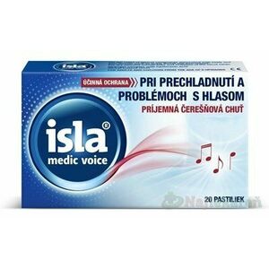 ISLA MEDIC voice, čerešňové pastilky pri probléme s hlasivkami 20 ks vyobraziť