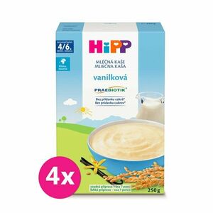 6x HiPP Kaša mliečna prvá PRAEBIOTIK® pre dojčatá vanilková od uk. 4.-6. mesiaca, 250 g vyobraziť