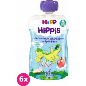 6x HiPP BIO HiPPiS Jablko-Hruška-Dračie ovocie-Čierne ríbezle (12m+) 100 g vyobraziť
