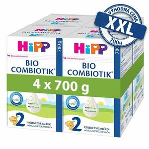 4x HiPP 2 BIO Combiotik pokračovacia mliečna dojčenská výživa , od uk. 6. mesiace, 700 g vyobraziť