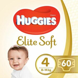 HUGGIES® Elite Soft Plienky jednorázové 4 (8-14 kg) 60 ks vyobraziť