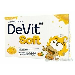 DeVit Soft Vitamín D žuvacie tobolky 60ks, Akcia vyobraziť