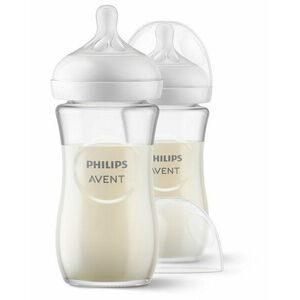 Philips AVENT Fľaša Natural Response sklenená 240 ml, 1m+ 2 ks vyobraziť