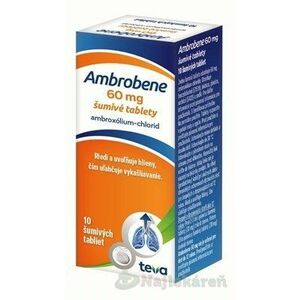 Ambrobene 60 mg, šumivé tbl na vykašliavanie, 10 ks vyobraziť