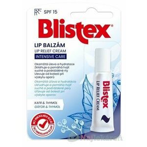 Blistex LIP BALZAM - RELIEF CREAM SPF 15 balzam na pery, krém v tube 6 ml vyobraziť