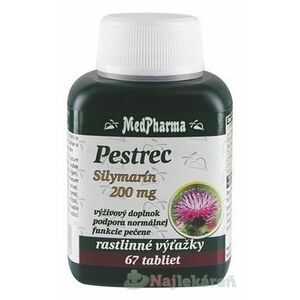 MedPharma PESTREC Silymarín 200 mg 67 tabliet vyobraziť