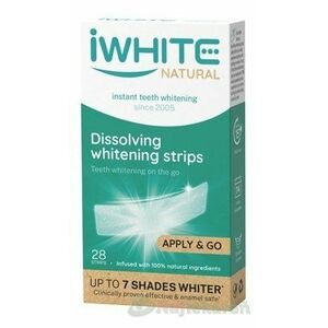 iWHITE NATURAL Whitening strips prírodné bieliace pásiky na zuby 28 ks vyobraziť