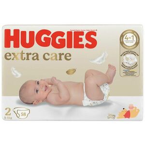 HUGGIES® Plienky jednorázové Extra Care 2 (3-6 kg) 58 ks vyobraziť