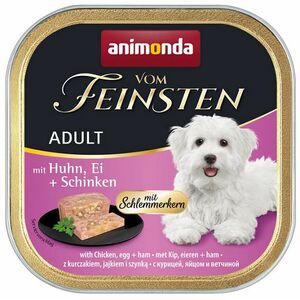 Animonda Vom Feinsten dog ADULT kura, vajce a šunka konzervy pre psy 11x150g vyobraziť