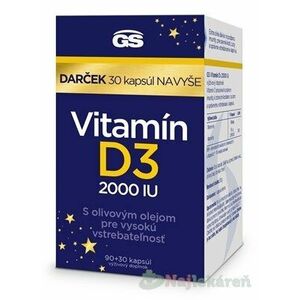 GS Vitamín D3 2000 IU darček 2023 vyobraziť