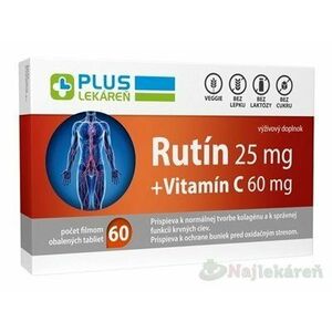 PLUS LEKÁREŇ Rutín 25 mg + Vitamín C 60 mg 60 tbl vyobraziť