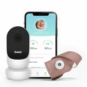 OWLET Ponožka inteligentná Owlet Smart Sock 3 a kamera Owlet Cam 2 Dusty rose vyobraziť