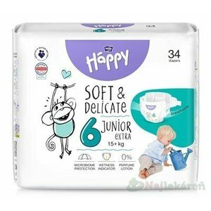 bella HAPPY Soft&Delicate 6 Junior Extra detské plienky (od 16+ kg) 34 ks vyobraziť