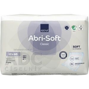 ABENA Abri-Soft Classic podložka absorpčná, 60x60 cm, savosť 1300 ml, 1x25 ks vyobraziť