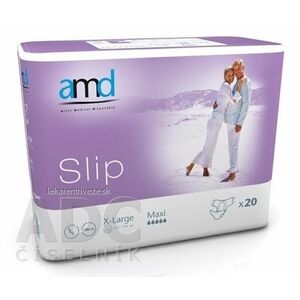 amd Slip Maxi X-Large inkontinenčné plienky, obvod bokov 110 - 170 cm, nasiakavosť 4100 ml, 1x20 ks vyobraziť
