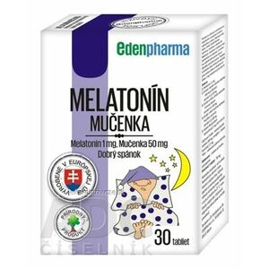 EDENPharma MELATONÍN 1 mg, MUČENKA tbl (inov.2021) 1x30 ks vyobraziť