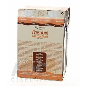 Fresubin Energy fibre DRINK EasyBottle, príchuť čokoládová, 4x200 ml (800 ml) vyobraziť
