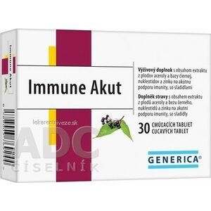 GENERICA Immune Akut cmúľacie tablety tbl 1x30 ks vyobraziť