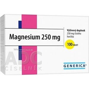 GENERICA Magnesium 250 mg tbl 1x100 ks vyobraziť