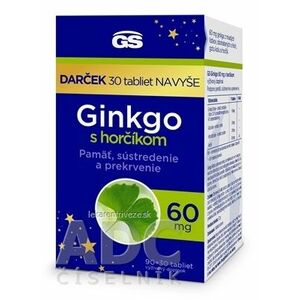 GS Ginkgo 60 mg s horčíkom darček 2023 tbl 90+30 navyše (120 ks) vyobraziť