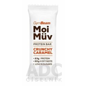 GymBeam MoiMüv Protein bar crunchy caramel, tyčinka 1x60 g vyobraziť