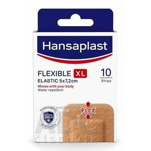 Hansaplast FLEXIBLE XL Elastic náplasť elastická, 5x7, 2 cm 1x10 ks vyobraziť