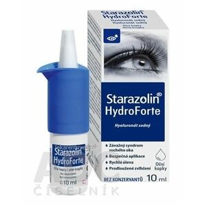 Starazolin HydroForte zvlhčujúce očné kvapky s hyaluronátom sodným 1x10 ml vyobraziť