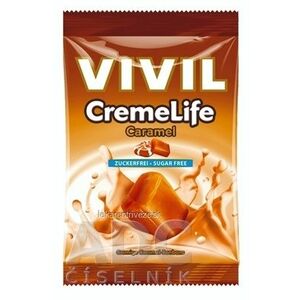 VIVIL BONBONS CREME LIFE Caramel drops so smotanovo karamelovou príchuťou, bez cukru 1x60 g vyobraziť