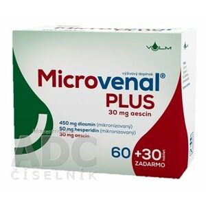 VULM Microvenal PLUS tbl flm 60+30 zadarmo (90 ks) vyobraziť