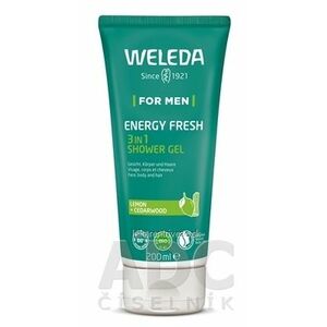 WELEDA For Men Energy Fresh 3in1 sprchový gél, citrón 1x200 ml vyobraziť