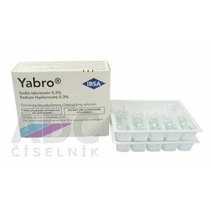 Yabro roztok na rozprašovanie s kyselinou hyalurónovou 0, 3%, sterilný 10x3 ml (30 ml) vyobraziť