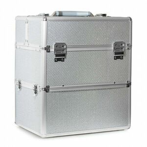 Ráj nehtů Kosmetický kufřík SENSE 2v1 - glitter, stříbrný vyobraziť