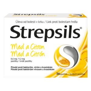 STREPSILS Med a citrón 36 pastiliek vyobraziť