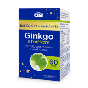 GS Ginkgo 60 mg s horčíkom darček 2023 120 tabliet vyobraziť